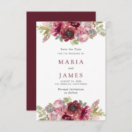 Sommergarten Hochzeit der Wasserfarben Save The Date