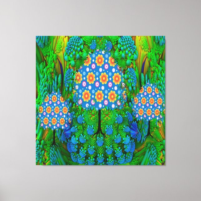 Sommergarten Leinwanddruck (Vorderseite)