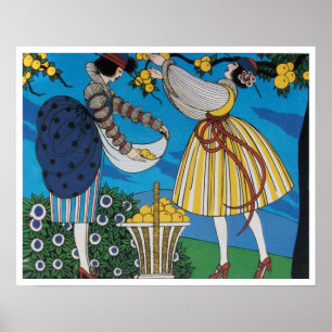 SOMMERGARTEN / MODERNE KOSTENDESIGNER POSTER