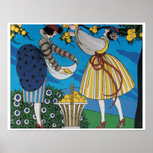 SOMMERGARTEN / MODERNE KOSTENDESIGNER POSTER