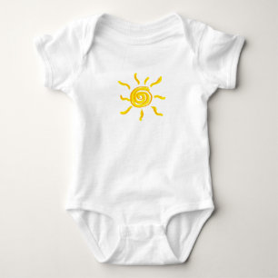 Sommergarten Sunshine Orange und Gelb - Baby Strampler