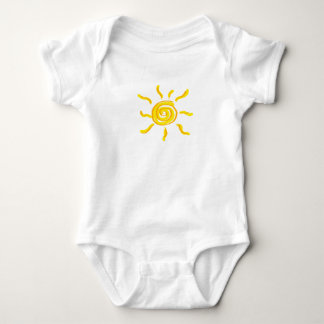 Sommergarten Sunshine Orange und Gelb - Baby Strampler