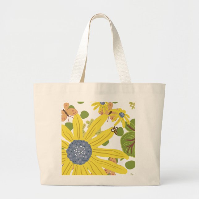 Sommergarten-Tasche Jumbo Stoffbeutel (Vorne)