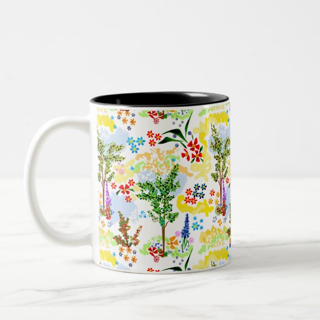 Sommergarten Zweifarbige Tasse (Links)