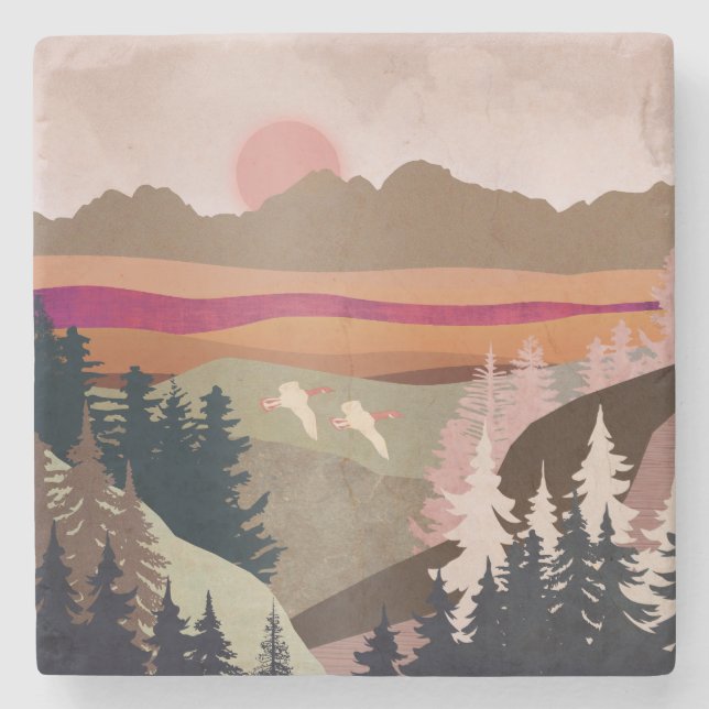 Sommergäse Steinuntersetzer (Vorderseite)