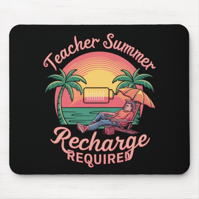 Sommergebühr für Lehrer am letzten Schultag erford Mousepad (Vorne)