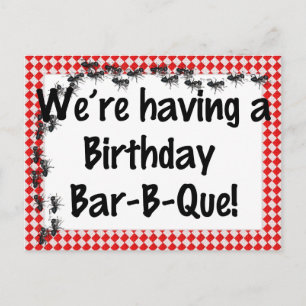 Sommergeburt GRILLEN Einladung