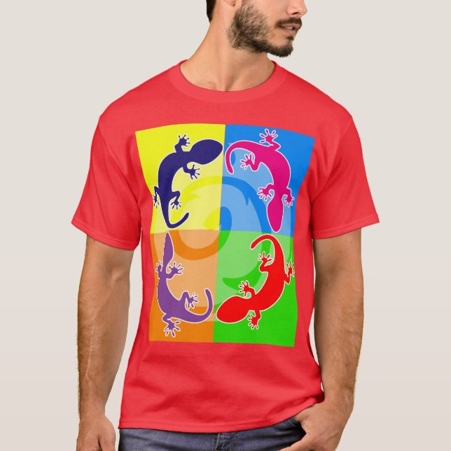 Sommergecko-Pop T-Shirt (Vorderseite)