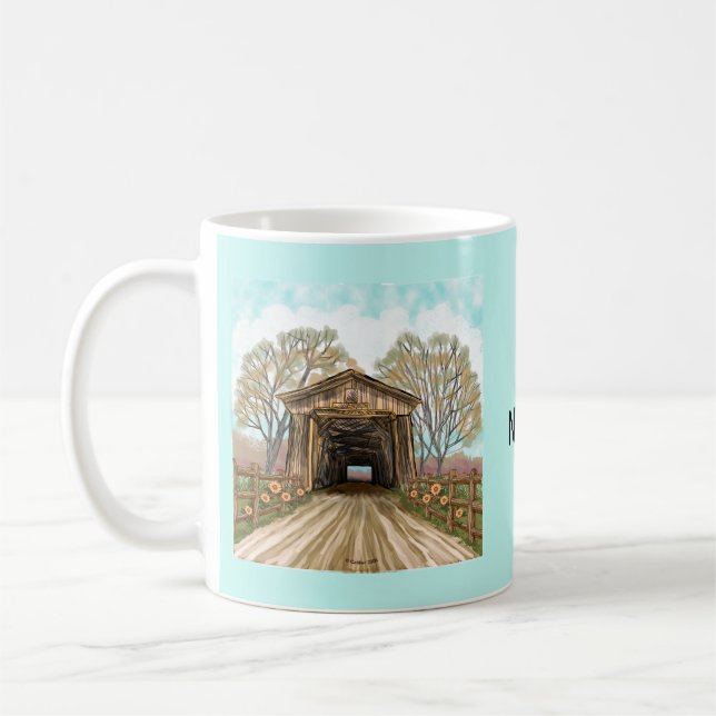 Sommergedeckte Brücke Kaffeetasse (Links)