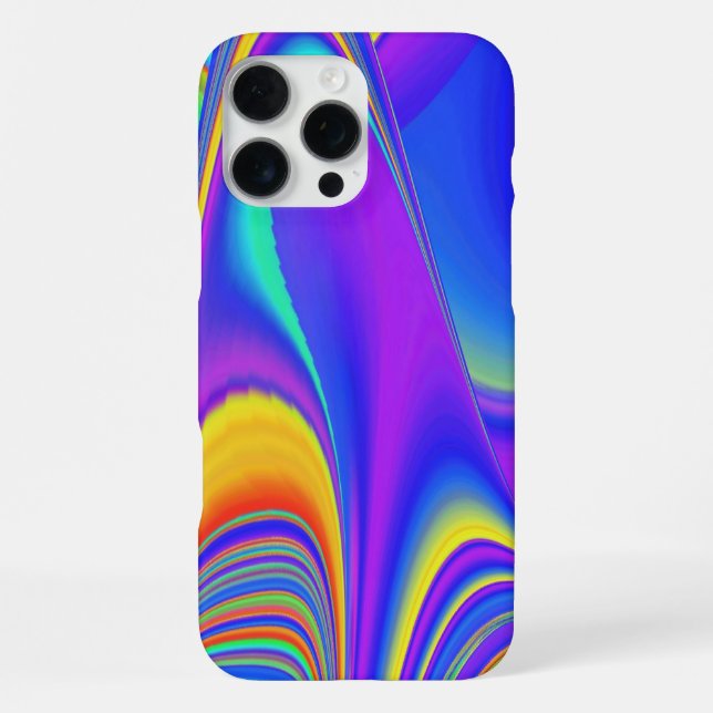 Sommergefühl , Abstrakte 3D Regenbogenkunst iPhone Hülle (Rückseite)