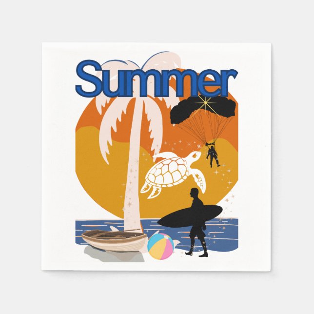 Sommergeist Serviette (Vorderseite)