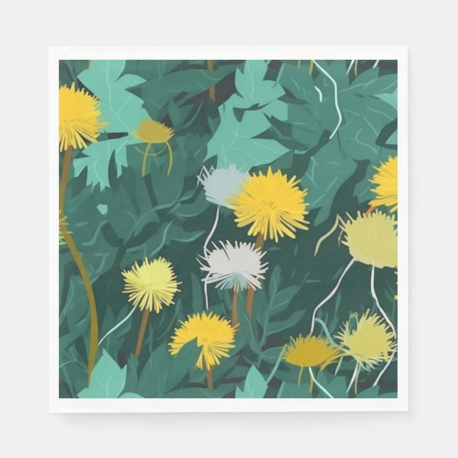 Sommergelbe Lüster Serviette (Vorderseite)