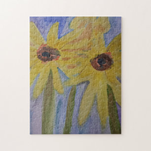 Sommergelbe Sonnenblumen Jigsaw Puzzle