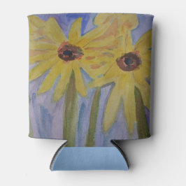 Sommergelbe Sonnenblumen können kühler werden Dosenkühler