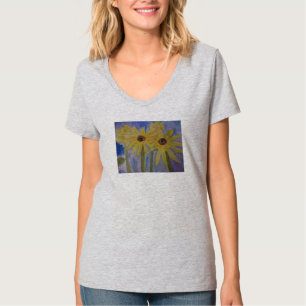 Sommergelbe Sonnenblumen T-Shirt