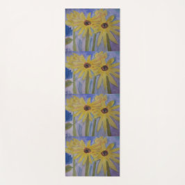 Sommergelbe Sonnenblumen Yogamatte