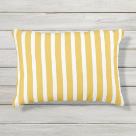 Sommergelbe Streifen modern Kissen Für Draußen