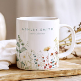 Sommergeschäft Wildblume Kaffeetasse