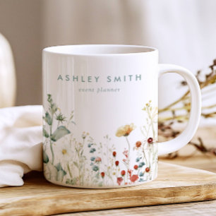 Sommergeschäft Wildblume Kaffeetasse