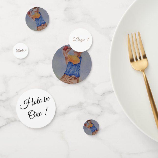 Sommergolfsport Geburtstag Konfetti (Gruppe)