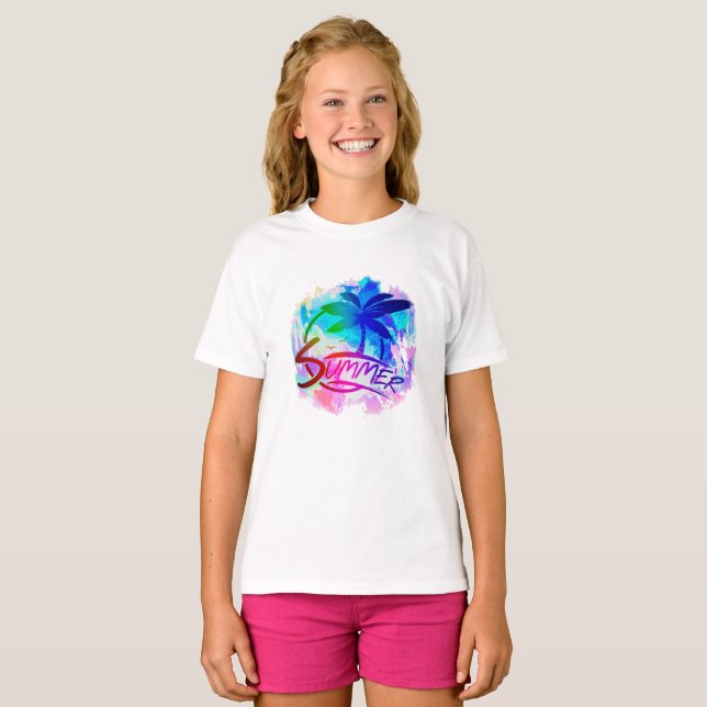 Sommergrafik T-Shirt (Vorne ganz)