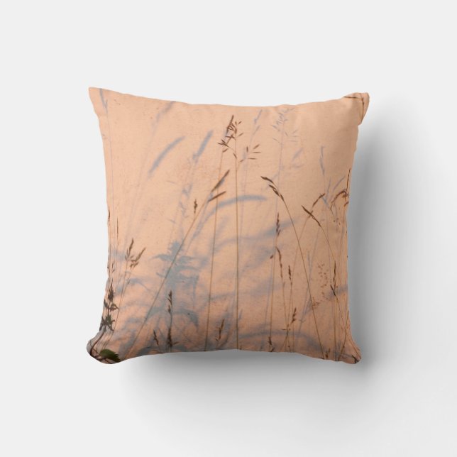 Sommergräser und Schatten Postkartenverpackung Acr Kissen (Vorderseite)