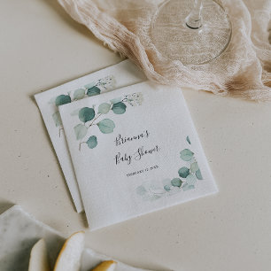 Sommergrüner Eucalyptus Foliage Babydusche Serviette