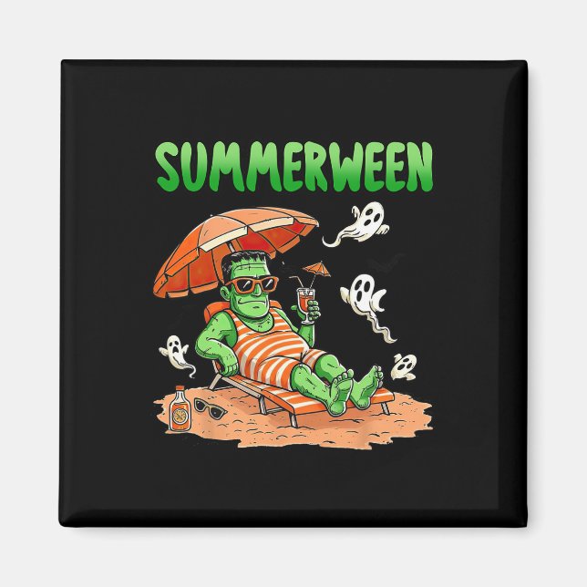 SommerHalloween Sommer Frankenstein Boo Magnet (Vorne)