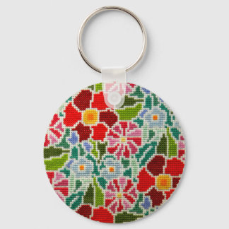 Sommerhandbestickte Rundschmuck von Erinnerungen Schlüsselanhänger