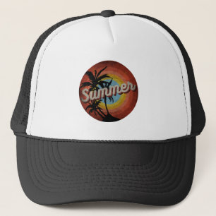 SOMMERHAT VINTAGEN URLAUB TRUCKERKAPPE