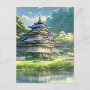 Sommerhaus, Holzvilla Postkarte