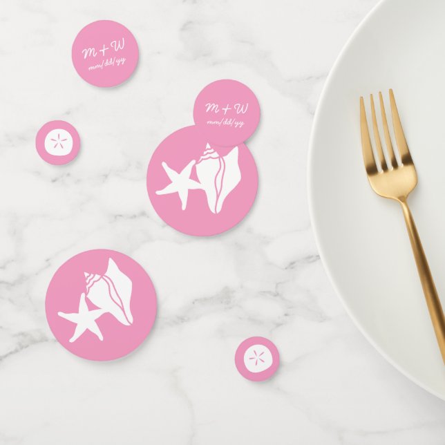 Sommerhäuser in Petal Pink Table Confetti Konfetti (Gruppe)