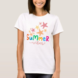 Sommerhäuser und Starfish Frauen T-Shirt