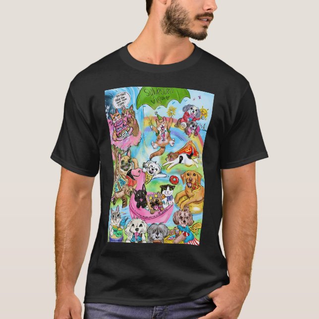 Sommerhaustiere T-Shirt (Vorderseite)