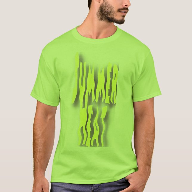 Sommerhitze Herren Lime T-Shirt (Vorderseite)