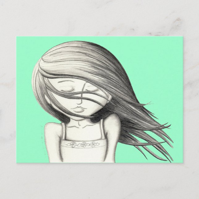 Sommerhitze Postkarte (Vorderseite)