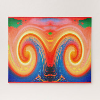 Sommerhitze Wellen heißes Wetter Kunst Puzzle
