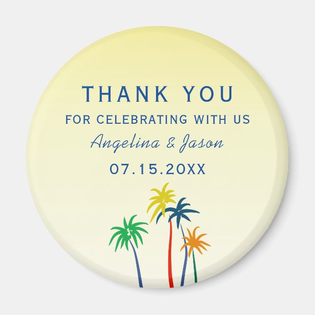 Sommerhochzeit Danke, dass Sie dafür sind Magnet (Vorne)