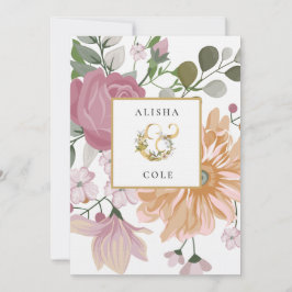 Sommerhochzeit der Blume Einladung