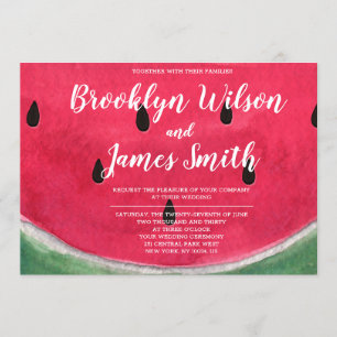 Sommerhochzeit Einladungen mit Watermelon