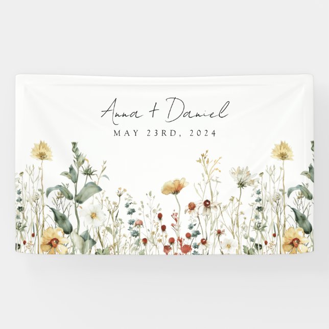 Sommerhochzeit in der Wildblume Banner (Horizontal)