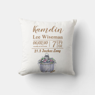 Sommerhochzeit personalisierter Geburtstag Pillow Kissen