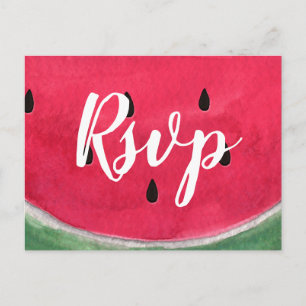 Sommerhochzeiten RSVP Postkarten mit Watermelon