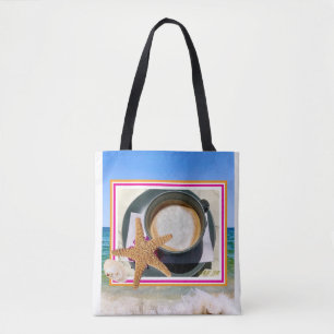 Sommerkaffee Nachtisch Ozean Blick Tote Tasche.