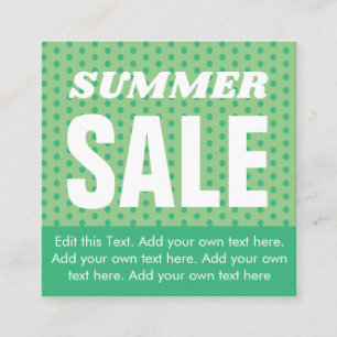 Sommerkarte - Grün Begleitkarte