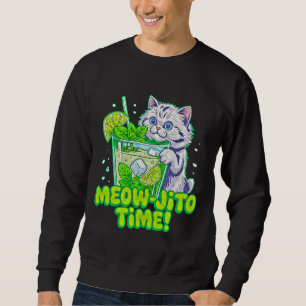 Sommerkatze Meow-jito - Lustiges Tropisches Kätzch Sweatshirt
