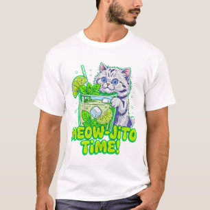Sommerkatze Miaue Jito Zeit – Lustiges Strandgesch T-Shirt