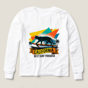 Sommerkatzen-Surfen - Retro Kalifornien Mädchen