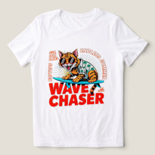 Sommerkatzen-Wellenjäger - Trendige Surferkatze fü Tri-Blend Shirt