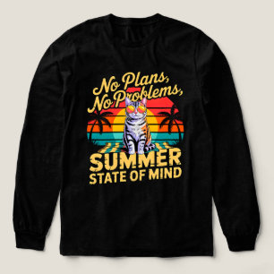 Sommerkatzenkühle - Keine Pläne Keine Probleme Fel Tri-Blend Shirt
